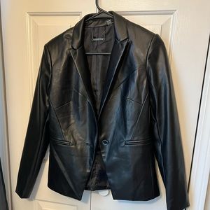 NWOT Tahari Faux Leather Blazer